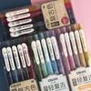 5 pezzi penne a inchiostro vintage set scrittura ad asciugatura rapida penna a sfera multi colore da 0,5 mm per diario disegno pennarello fodera arte scuola fai da te