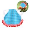 Chicken Vest Grid Poultry Back Protection Apron with Elastic Lace for Chicken Ducks GoosesBlue Grid