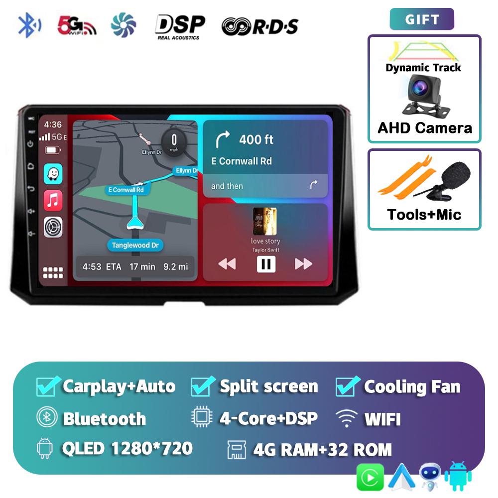 Android14 Multimedia Video Player For Toyota Corolla 12 2019 2020 2021 2022 wireless Carplay Stereo Carplay 4G WIFI GPS 2Din DSP
