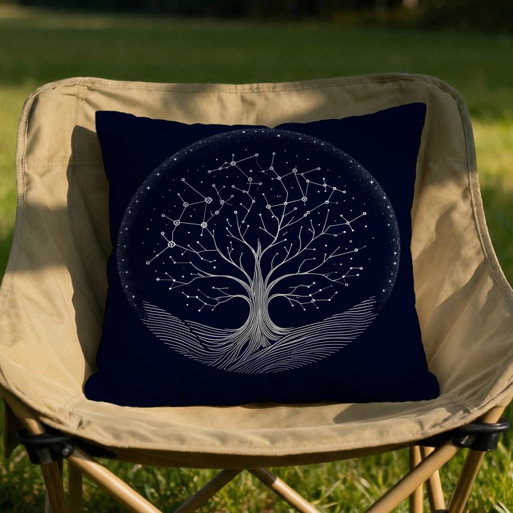 Tree of Life Cushion Cover Soft Reversible  Durable Pillow Cover  MultiScene Use for Home  Car Daily Comfort