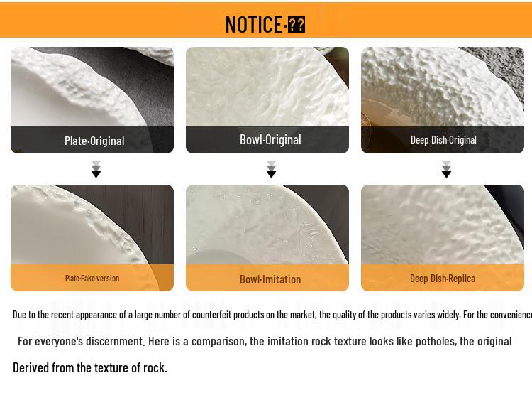 Large Ceramic Rock Texture Seafood Plate for Hotel and Home - 2025 Edition