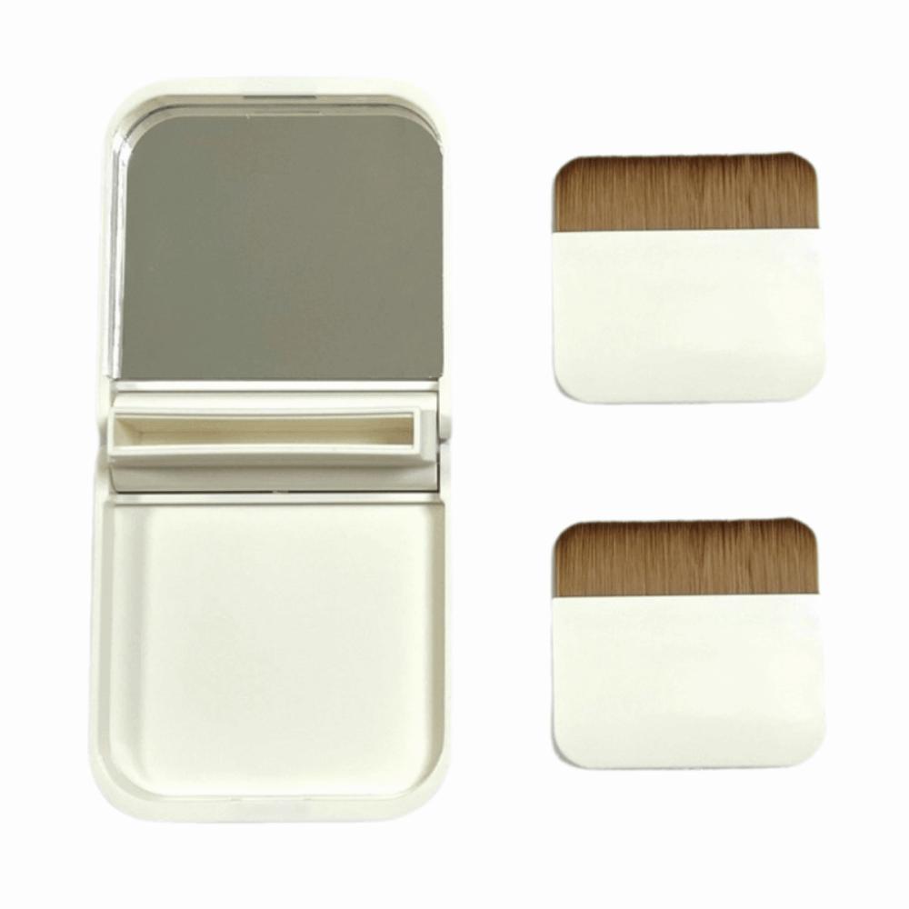 Creative Foundation Makeup Brush Soft Bristle Crescent-Shaped Brush Professional Makeup White Set 2