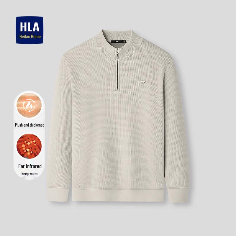 HLA Men's Fleece-Lined Half-Zip Knit Sweater