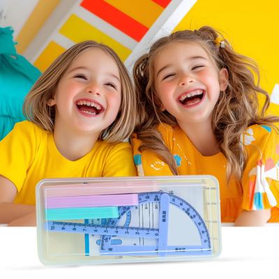 Yousheng Magnetic Polygon Building Set Angle Measurement Tool Math Teaching Tool for Elementary School Demonstrates Angles Area Perimeter Interactive