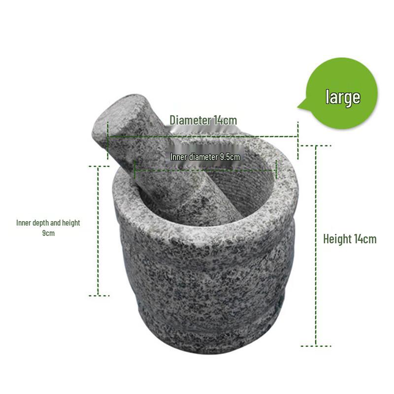 Garlic Bamboo Mortar & Pestle Set