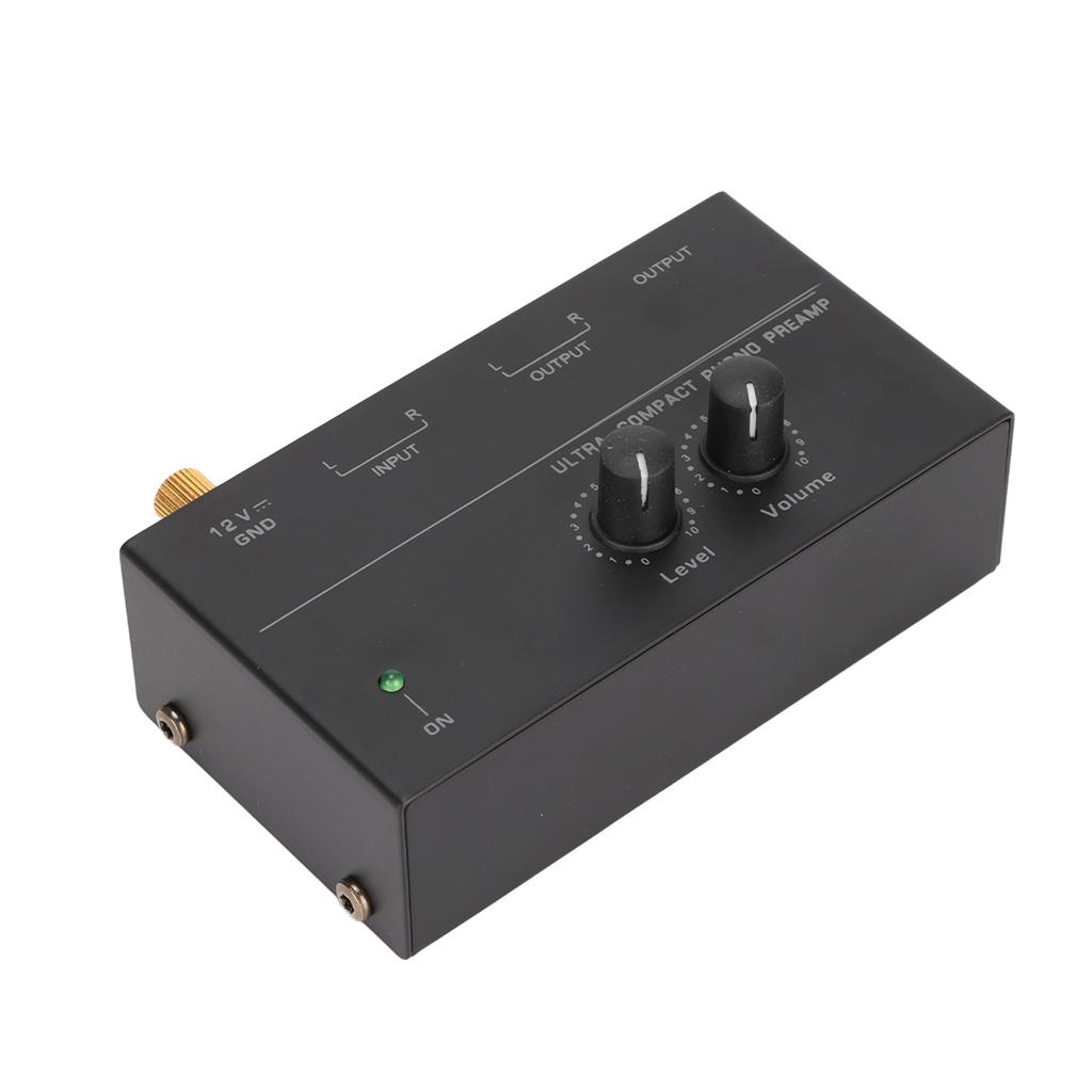 PP500 Phono předzesilovač Nízký šum Stereo RCA vstup RCA výstup Knoflíkové ovládání Mini gramofon