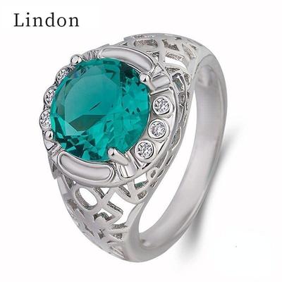Lindon Fashion Jewelry Ring z cyrkoniowymi pierścionkami dla kobiet Wedding Party Gift Regulowane różowe złoto