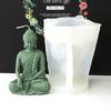 Buddha Statue Candle Resin Mold 3D Buddha Aromatherapy Candle Silicone Mould DIY Gypsum Crafts Making Decorations