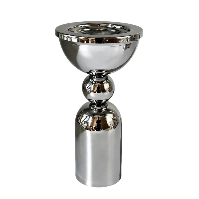 Iron Metalwork Fragrances Vessel with Raised Display Bowl for Living Room, Bedroom, Study and Tea Room Placement Indoors