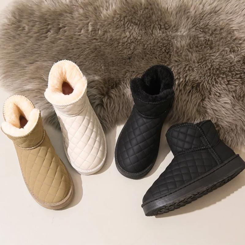 Winter Women'S Platform Snow Boots Fashion Thick-Soled Fleece-Lined Cotton Shoes For Woman Comfort Warm High-Top Boots For Women