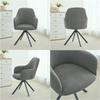 Nordic Style Universal Semi-Circular Dining Chair Cover with Fully Enclosed High Curved Armrests
