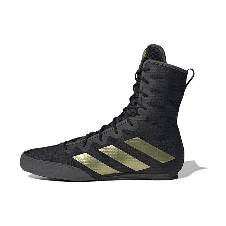 New Adidas Box Hog 4 Core Black Gold Metallic Grey GZ6116