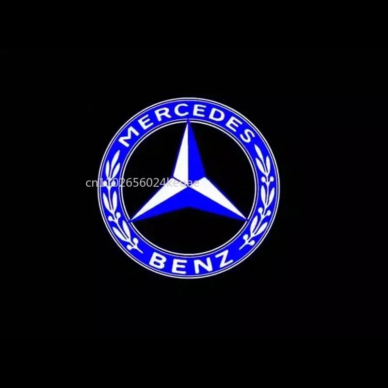 2X LED Auto Tür Willkommenslicht Projektor Logo Für Mercedes Benz B E C Klasse W205 AMG W176 W177 W212 W213 W246 W247 W166 M X166 GL