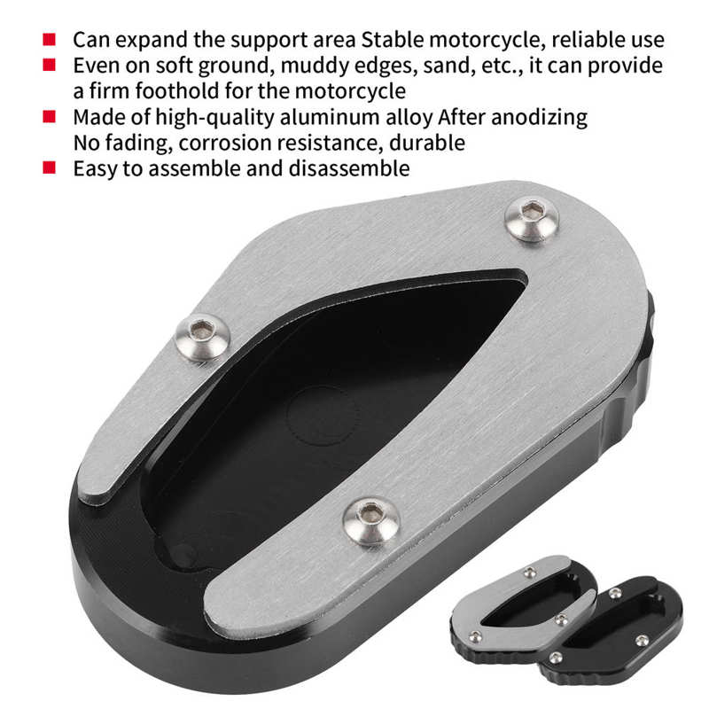 Motorcycle Side Stand Enlarge Pad Kickstand Extension Fit for TRIUMPH Bonneville T100 / T120 2016-2020