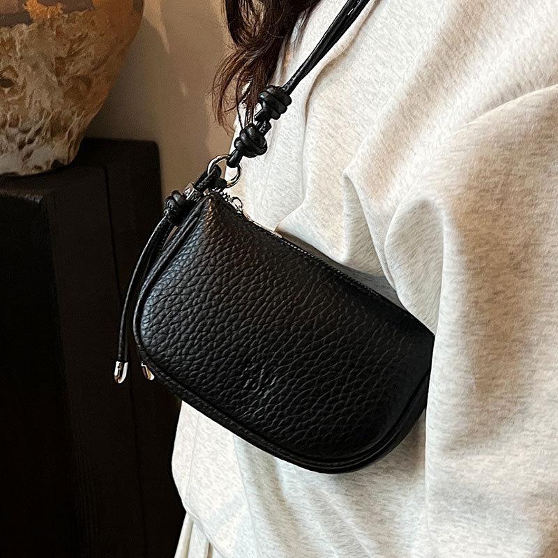 Spring and Summer Hot Sale, High-end Lychee Pattern Casual Change Bag, Niche Versatile Fashion Commuting Simple Wind Messenger Women's Bag
