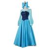 [mrcos] Mermaid Princess Cosplay Costume Dress, Princess Dress, Perfect for Young Ladies, Christmas, Halloween, Adult Size XL