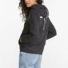 Puma Essentials Solid Windbreaker Jacket With Color Block Zipper Design And Hood Women Jacket Black 847494-01