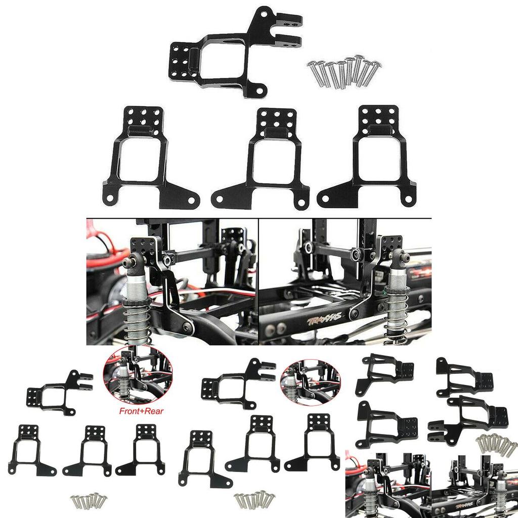 Premium Aluminum Front And Rear Shock Tower Hoops For Traxxas Trx-4 1/10 Rc Crawler Toy