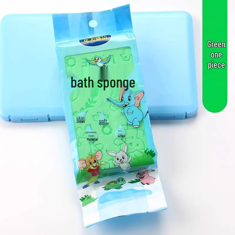 Infant & Toddler Cotton Bath Towel: Gentle Double-Sided Cleaner for Baby