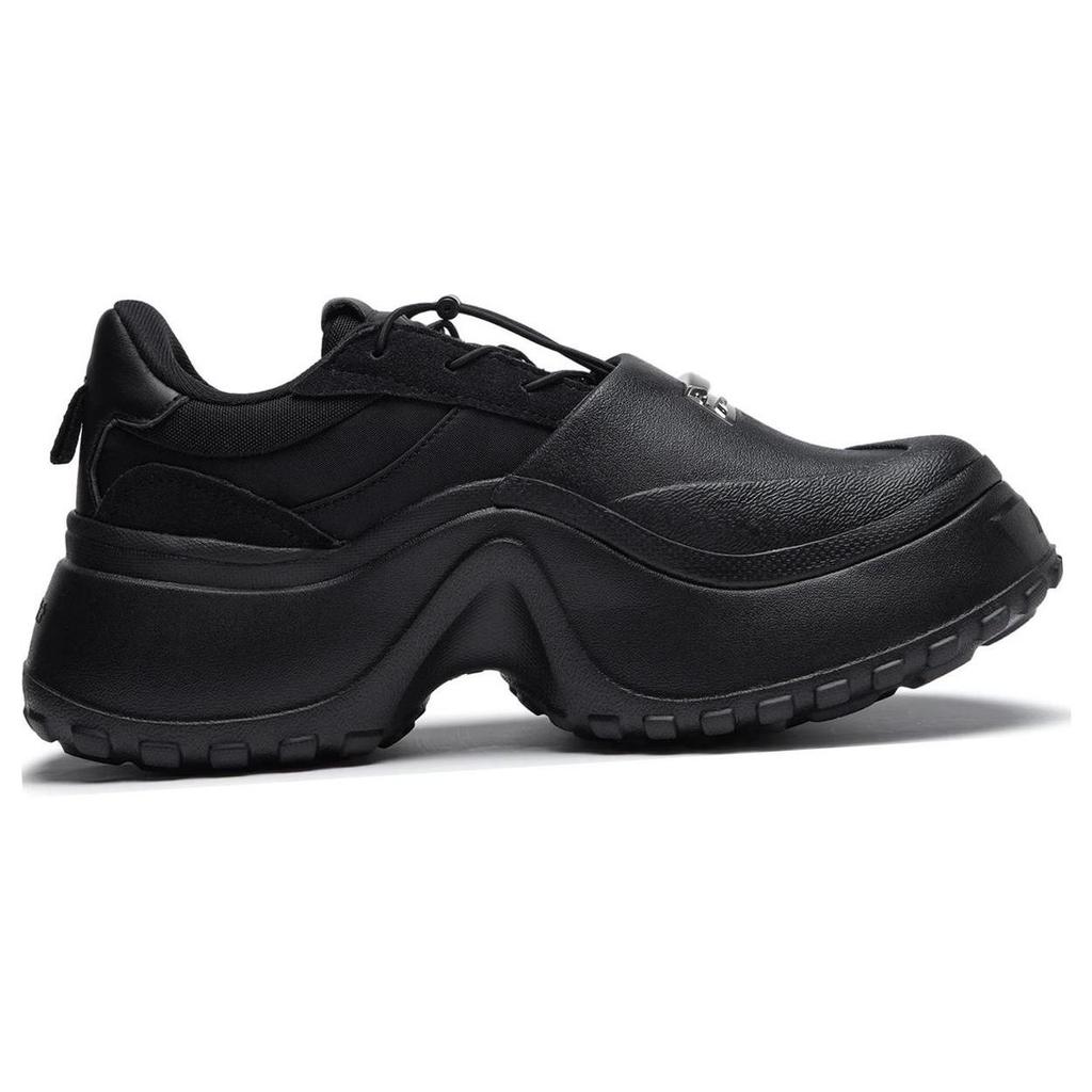Li Ning Project Comfortable Versatile Non-Slip Wear-Resistant Low-Top Casual Shoes Women Casual Shoes Black AGCT214-3