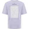 STONE ISLAND Logo Rundhals Kurzarm T-Shirt Herren Oberteile Lila K1S1521002RC-S0137-V0088