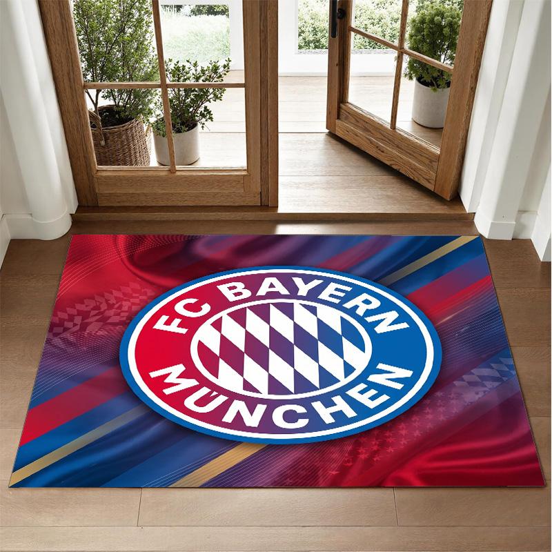 Tapis Velours Cristal Design Bayern Munich Tapis Décoratif Doux pour Chambre à Coucher Entrée