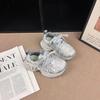 Kids' Stylish Rhinestone Running Shoes - Lightweight, Breathable Korean Style for Girls (Spring/Autumn 2026)