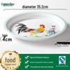 Retro Rooster Tableware Set: Bowl, Cup, Plate & Creative Dish Plates for BBQ & Cold Dishes