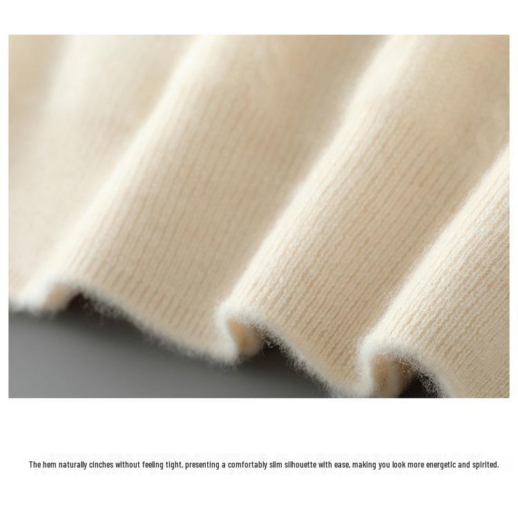Men's Pure Wool Half-High Neck Pullover Sweater 2025 Autumn/Winter Collection