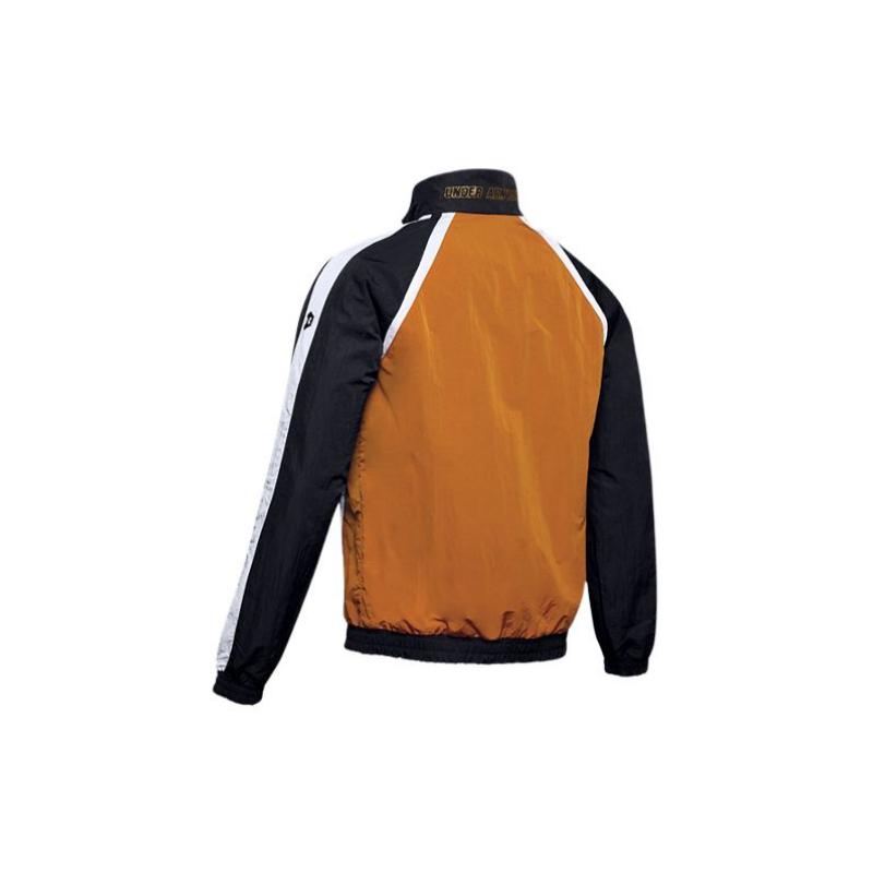 Under Armour Stand Collar Zipper Color Block Raglan Long Sleeve Jacket Men jackets 1346501-802