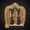 100% Pure Brass Shree Ram Darbar Idol Decorative Showpiece Figurine, Multicolor