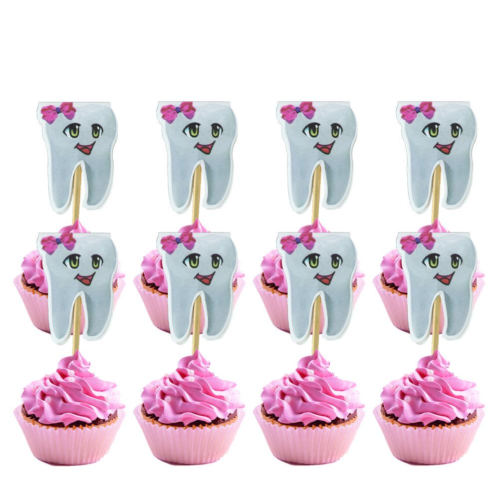 

Pink Teeth Birthday Party Supplies Disposable Tableware Paper Plates Paper Cups Paper Towels Girl Birthday Party Decoration