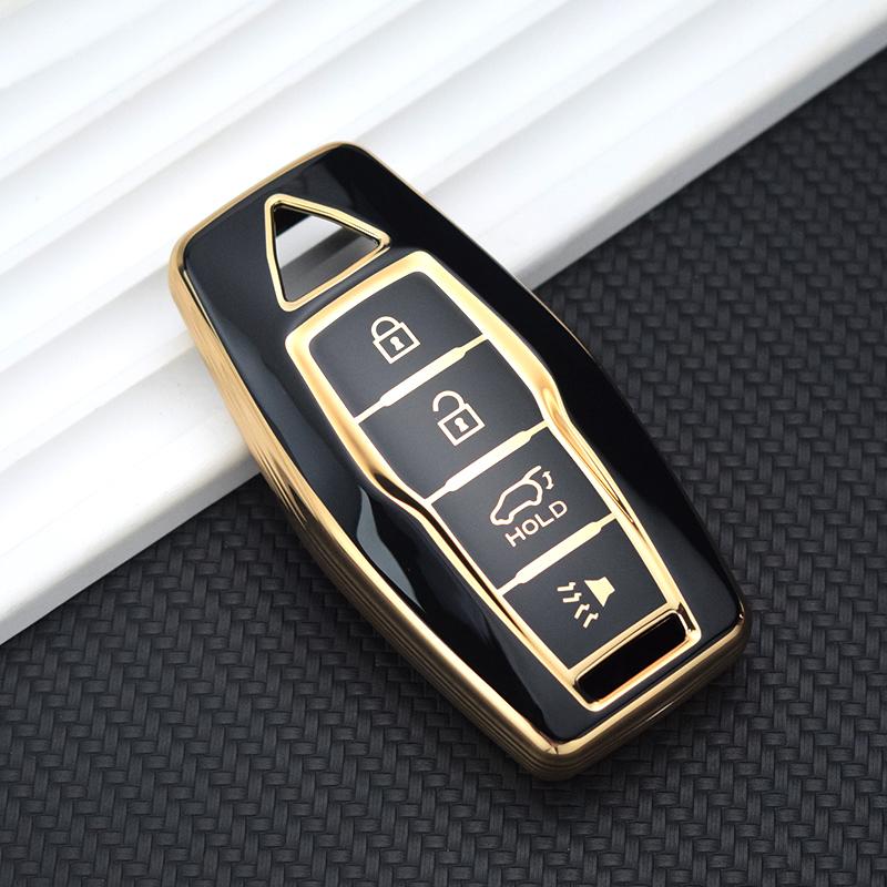 3/4 Buttons Car Key Case Fob Cover Shell for Mitsubishi 2023 Outlander 2022 Smart Remote Key Holder Protector Accessories
