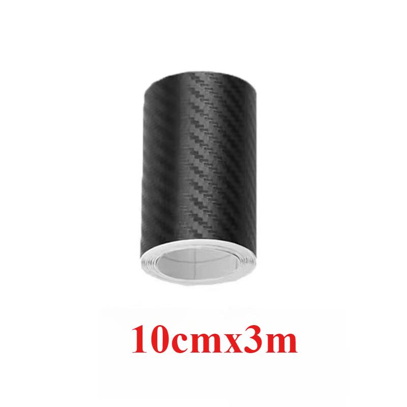 3D Carbon Fiber Sticker Car Door Sill Protector Film Auto Door Sill Edge Side Mirror Anti Scratch Tape Waterproof Accessories