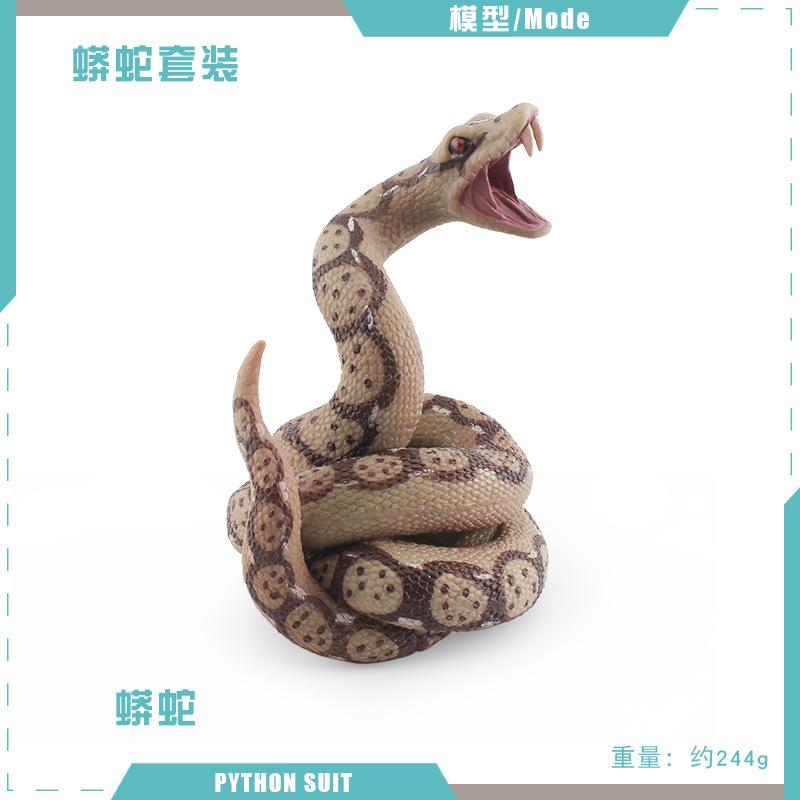 

Имитация джунглей, модель рептилии, питон, детское научно-образовательное познание, змея боа, трюк, статичное настольное украшение