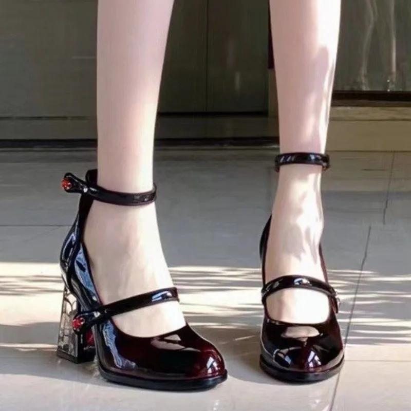 2026 New Summer Women Elegant High Heels Pumps Woman Comfortable Solid Designer Ankle Straps Shoes Shoes for Women