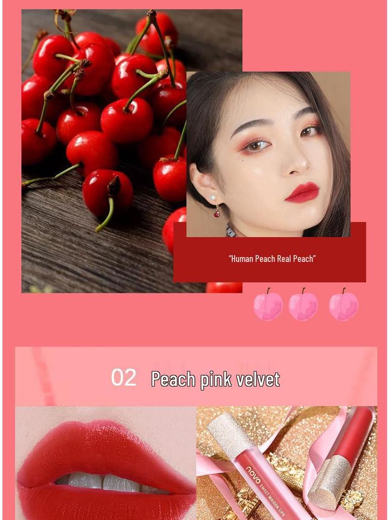 NEUER Air Lip Glaze: Samtmatter wasserfester Lippenstift, Lang anhaltend, Nicht verblassend, Nicht klebrig, Studentenfreundlich, No-Makeup-Look, Aufhellend.