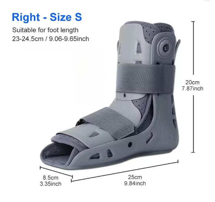 Lower Extremity Ankle Immobilization Brace Support Postoperative Rehabilitation Shoe Fracture Sprain Metatarsal Recovery Splint