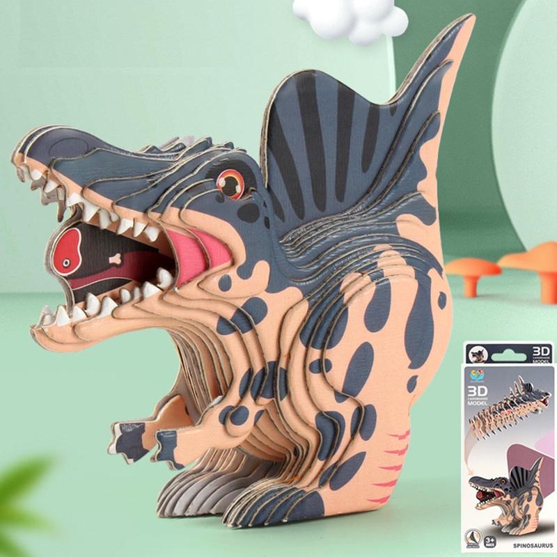 Dinosaur 3d Paper Puzzle For Kids