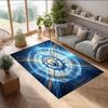 Manchester City Printed Flannel Area Rug Non Slip Soft Polyester Floor Carpet Indoor Decor Mat for Bedroom Living Room Sofa