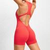 European & American Yoga Fitness Jumpsuit: Zipper, Tummy Control, Elastic Body Shaping, Sexy Butt Lifting Sportswear