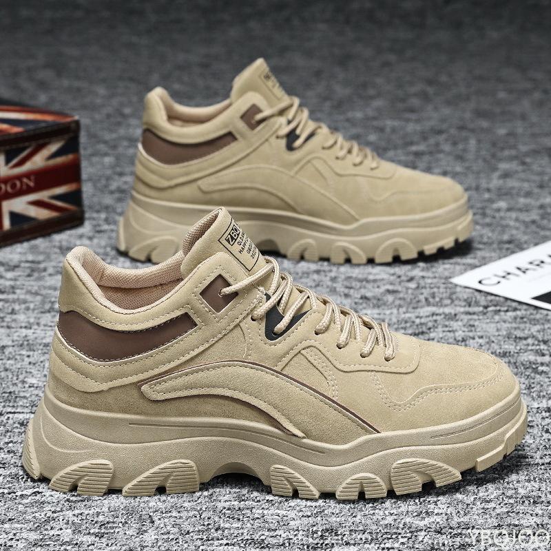 Spring Men's New Breathable Men's Shoes Fashionable Versatile Thick Soled Anti Slipsneakers Casual Comfortable Men's Shoes Copy