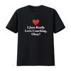 Damen I Just Really Love Coaching Okay Lustiges Sport Zitat T-Shirt vintage gewaschen Unisex Streetwear Grafik Mode