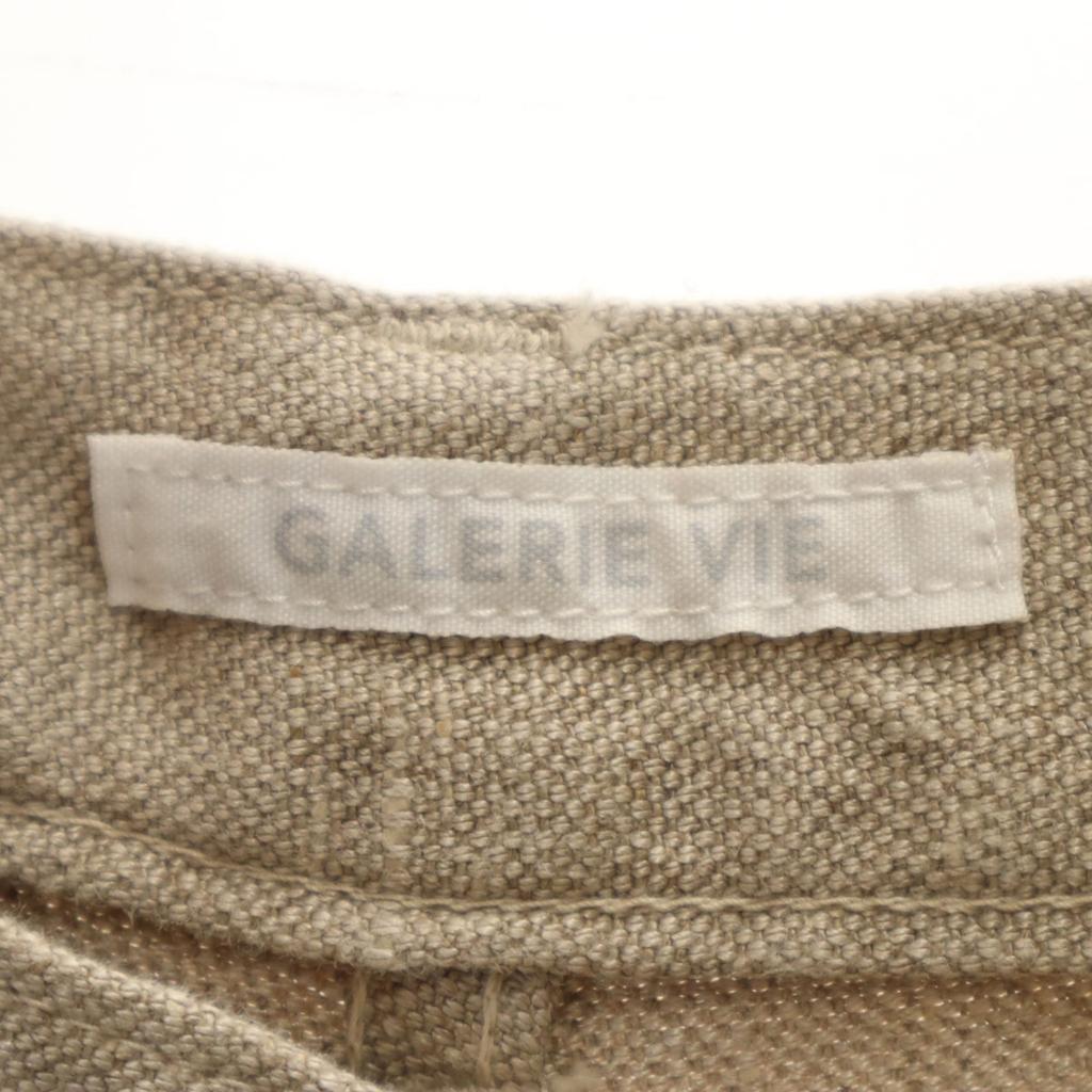 GALERIE VIE Linen Blend Wide Pants 34 Beige Women Used