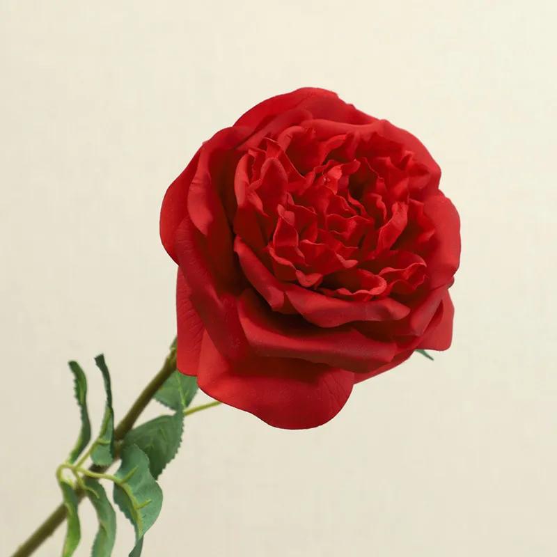 

5Pcs Moisturizing Austin Rose Real Touch Artificial Flowers Wedding Decor Rose Bouquet Party Floral Arrangement Home Decoration