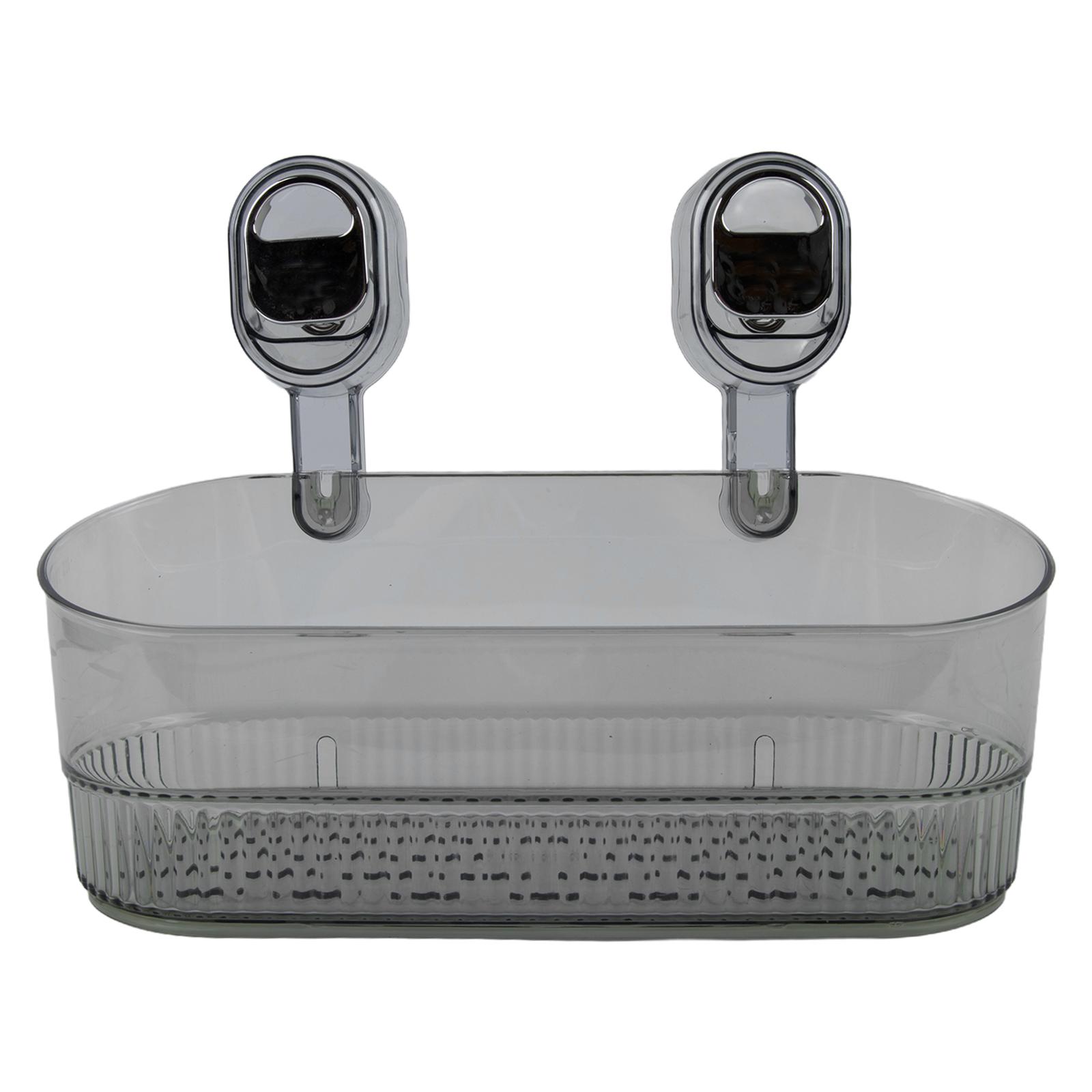 No-Drill Organizer Suction Cup Shelf No-drill Shelf Versatile Bathroom Use Easy To Clean Load-Bearing Capabilities