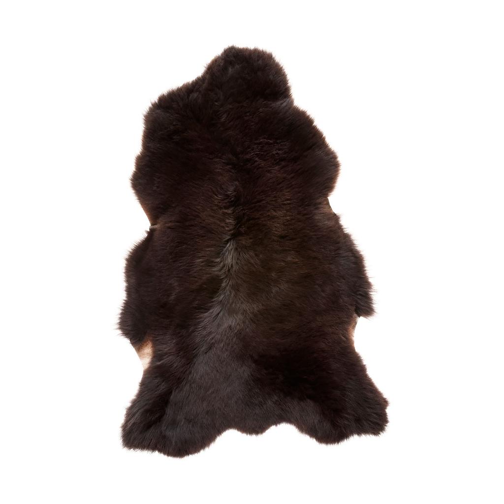 Natural sheepskin leather Brown 80-100cm size 80-100cm