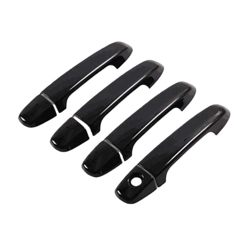 Door Handle Cover For Toyota Yaris Vitz XP130 2012-2017 Glossy Black Carbon Fiber Car Side Trim Sticker Styling Accessories