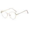 Lady Trendy Finished Myopia Glasses Women Cat Eye Round Frame Blue Light Blocking Eyewear Clear Lens Minus Diopter Eyeglasses
