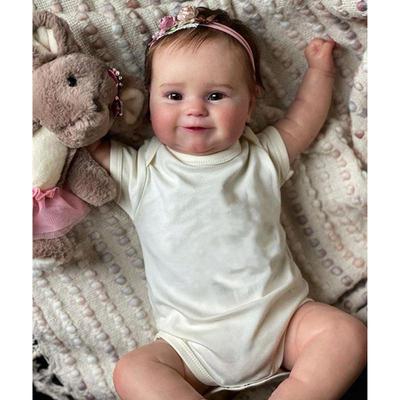 NPK 50CM Reborn Doll Maddie Bath Doll Full Body Silicone Waterproof Hand-Detailed Painting Lifelike Dolls